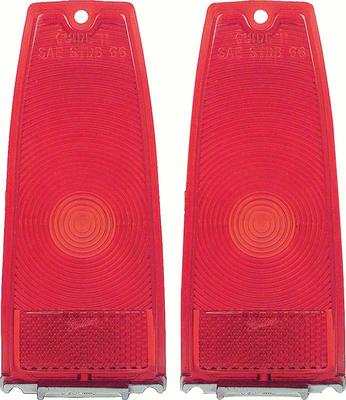 1966-67 Chevy II Nova; Rear Tail Light Lens; Each
