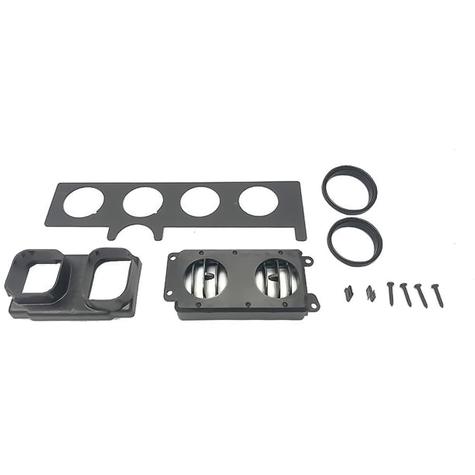 1970-81 Firebird OEM-Style In-Dash Louver Kit w/ Black Bezels