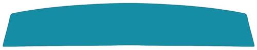 1965-68 Mustang Vinyl Covered Package Tray without Speaker Holes - Turquoise