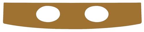 1965-67 Mustang Vinyl Covered Package Tray with Speaker Holes - Saddle