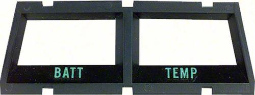 1968-69 Camaro, 1968-74 Nova; Console Gauge Bezel; Battery / Temperature; Rear Bezel