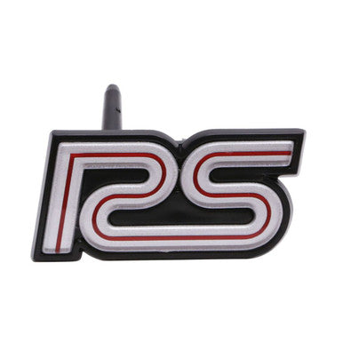 Trim Parts 1980-1981 Chevrolet Camaro Silver Grille "RS" Emblem W/Retainer & Fasteners, Each - (6870)