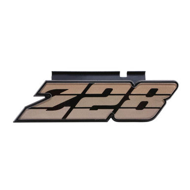 Trim Parts 1980-1981 Chevrolet Camaro Gold Grille "Z-28" Emblem, Each - (6884)