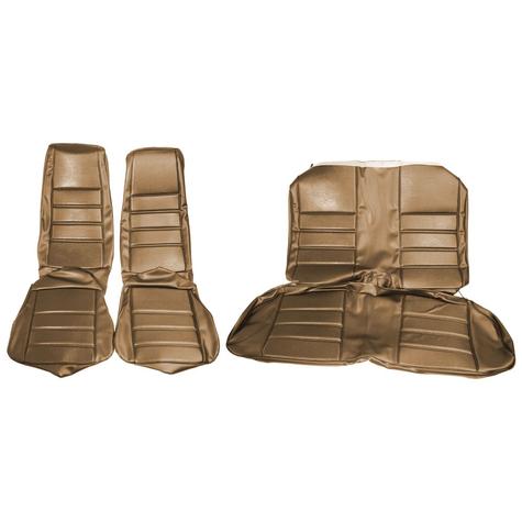 1971-73 Mustang Coupe with Front Buckets Reproduction Standard Full Set Upholstery - Ginger