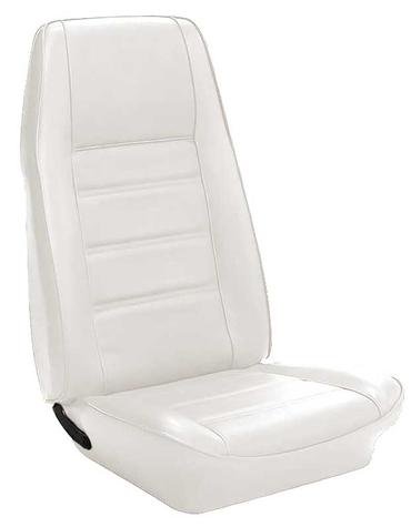 1971-73 Ford Mustang; Standard Front Bucket Seat Covers; White