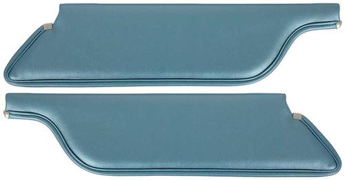 1965-66 Mustang Convertible Padded Sun Visors - 1965 Blue