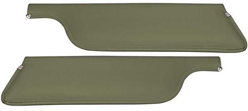 1969-73 Mustang Convertible Padded Sun Visors - Nugget Gold