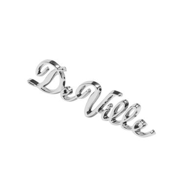 Trim Parts 1965-1970 Cadillac DeVille Rear Quarter "DeVille" Emblem W/Fasteners, Pair - (7100)
