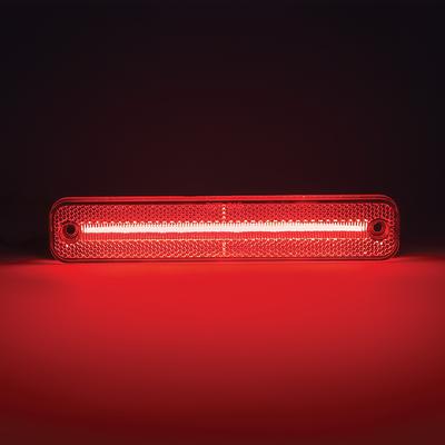 1973-79 Ford F-100, F-150, F-250; 1978-79 Bronco; Side Marker Lamp Set; Front & Rear; Clear Lens; Amber/Red; LED