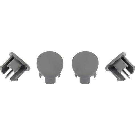 1987-93 Ford Mustang; Arm Rest Plug Set; Gray; LH and RH