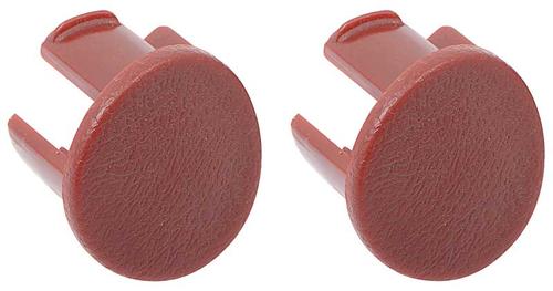 1987-93 Mustang Arm Rest Plugs - Red - LH - (pair)