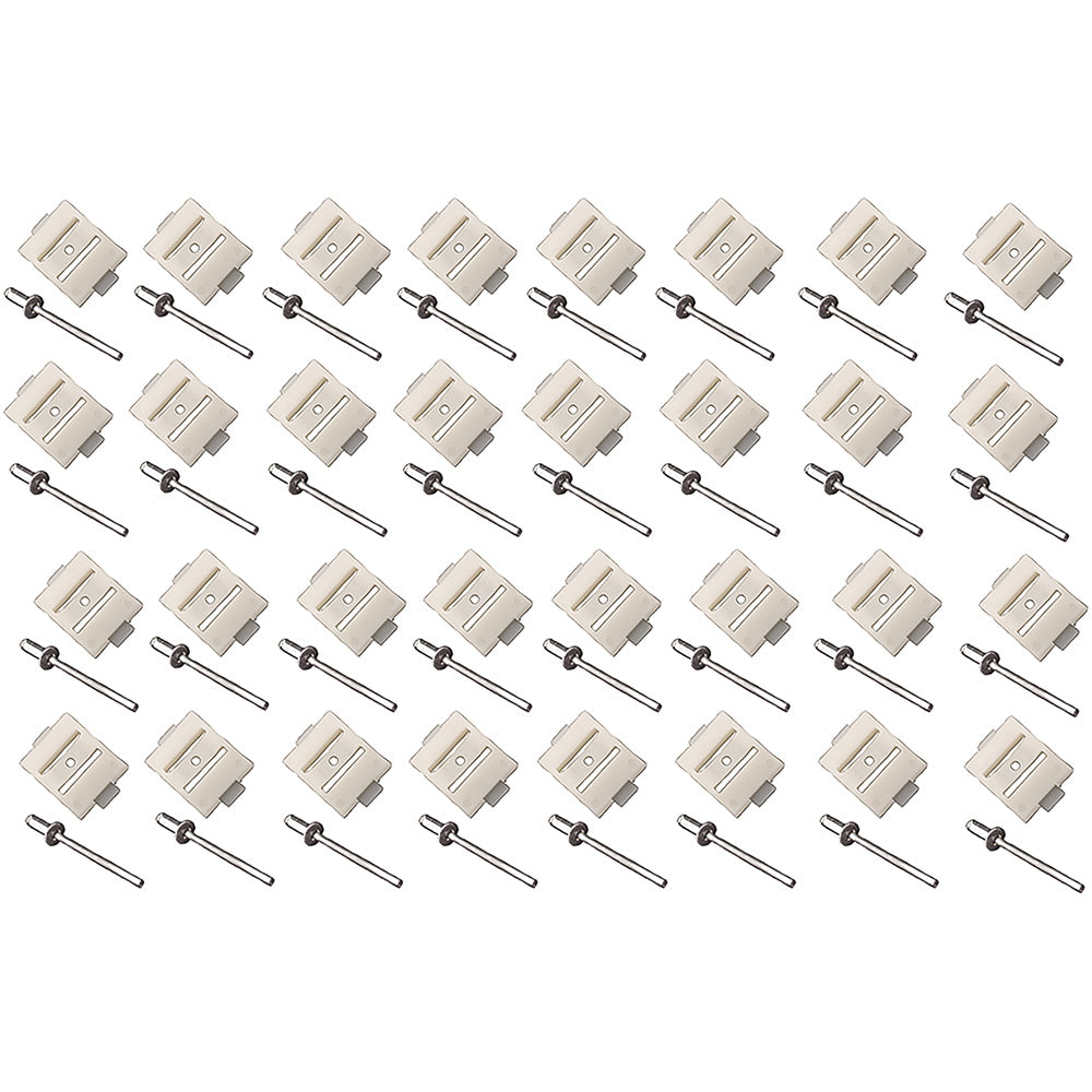 8129318D - 1968-72 Ford F100, F 250; Molding Clip Set; Fender Door & Body Side; For 1-1/4