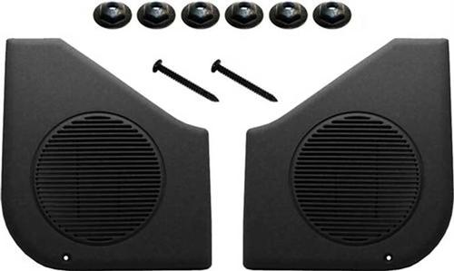 1987-93 Ford Mustang; Door Speaker Grills; Black