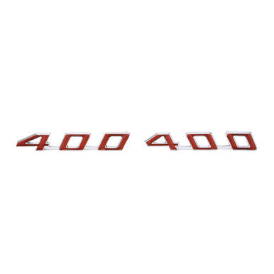 Trim Parts 1967-69 Pontiac Firebird Hood "400" Emblem W/Fasteners, Pair - (8500)