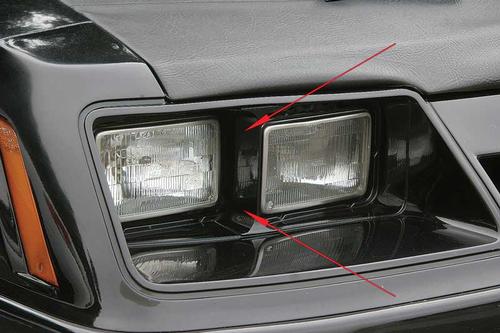 1983-86 Ford Mustang; Headlight Divider Bars