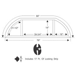 1949 Buick Roadmaster Rear Window Gasket Set
