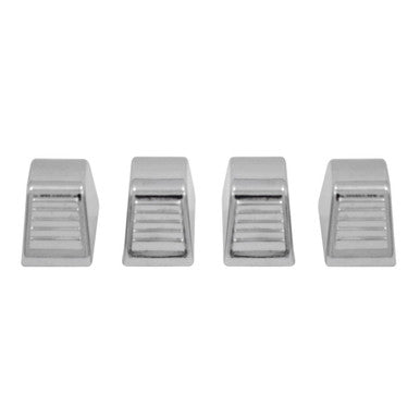 Trim Parts 1958-74 GM Cars/Truck 4-Piece Chrome Heater Control Knobs Set - (9579)