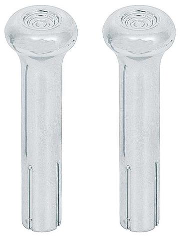1967-91 GM; Chrome Door Lock Knobs; Pair; for Various Buick, Chevy, GMC, Pontiac, Oldsmobile Models