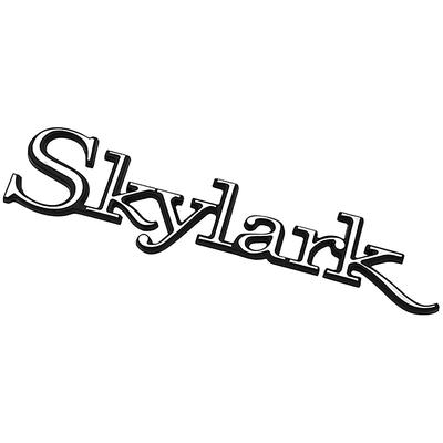 9823099 - 1968-72 Buick Skylark; Quarter Panel Emblem; Skylark Nameplate Script