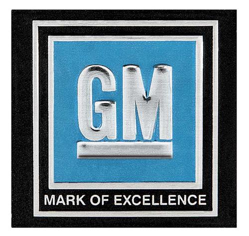 1968-72 "GM Mark of Excellence"; Seat Belt Decal; Blue; Each