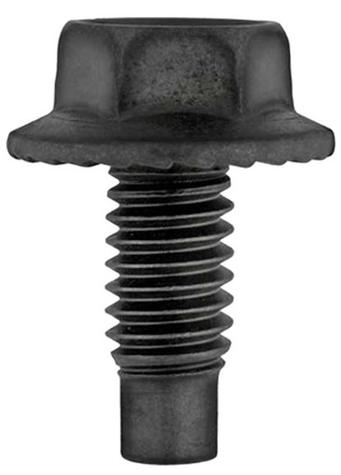 BOLT, 5/16-18 X 3/4" Dog Point Tip With Hex Washer Head, Black Phosphate