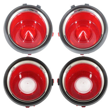 Trim Parts 1970-71 (Early) Camaro W/O RS Trim Tail Light Lens Set - (A6711S)