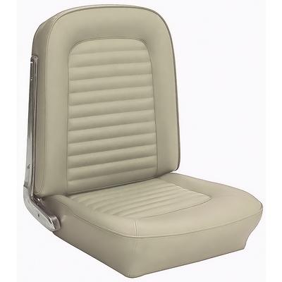 1966 Mustang Coupe; Standard Bucket Seat and Rear Bench Upholstery; Full Set; Sierra Vinyl; Parchment