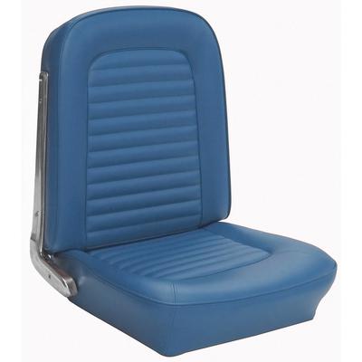 1966 Mustang Fastback 2+2 with Front Buckets Standard Full Set Seat Upholstery; Blue