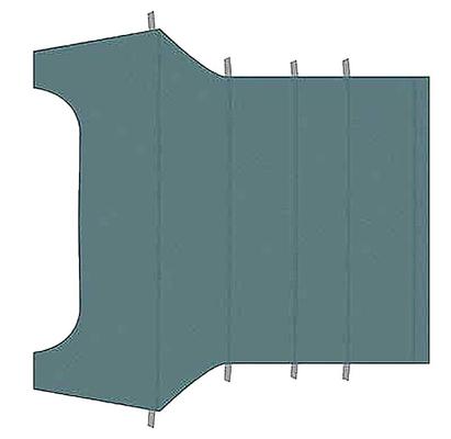 1964-68 Mustang Coupe; Reproduction Vinyl Headliner; Moonskin/Crater; Medium Blue