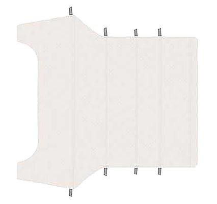 1969-70 Mustang Coupe; Reproduction Vinyl Headliner; Moonskin Crater; Off White