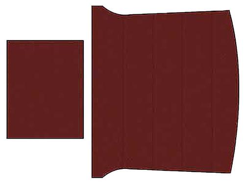 1969-70 Mustang Fastback; Reproduction Vinyl Headliner; Moonskin Crater; Dark Red