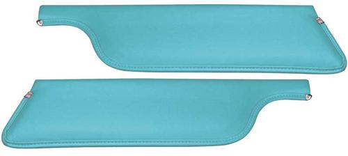 1966 Mustang Convertible; Standard Padded Sun Visors; Sierra Grain; Turquoise