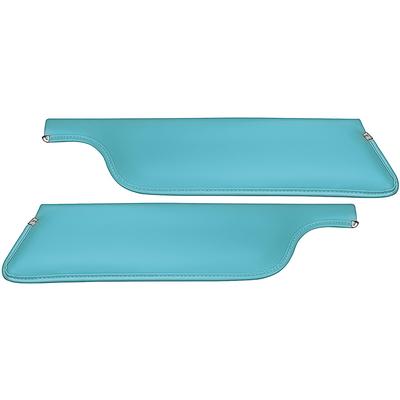 1966 Mustang Convertible; Standard Padded Sun Visors; Sierra Grain; Turquoise