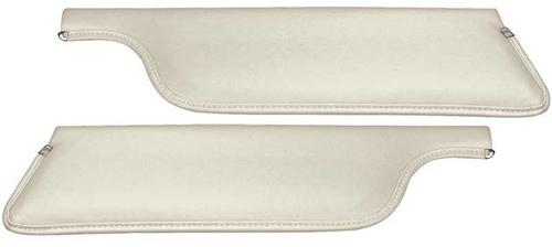 1966 Mustang Convertible; Standard Padded Sun Visors; Sierra Grain; Parchment