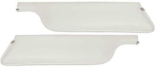 1965 Mustang Convertible; Standard Padded Sun Visors; Sierra Grain; White