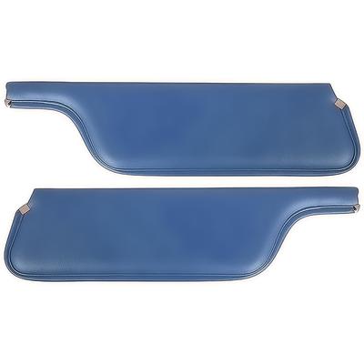 1970-73 Mustang Convertible; Padded Vinyl Sun Visors; Corinthian Grain; Blue