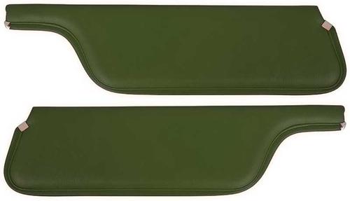1970 Mustang Convertible; Padded Vinyl Sun Visors; Corinthian Grain; Ivy