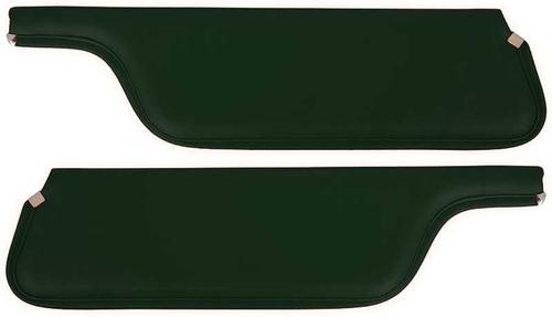 1971-73 Mustang Convertible; Padded Vinyl Sun Visors; Corinthian Grain; Green