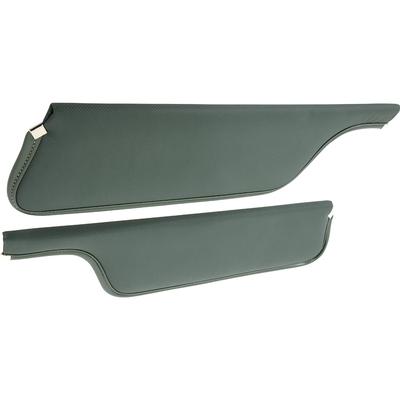 1971-73 Mustang Coupe / Fastback Padded Sun Visors; Dark Green