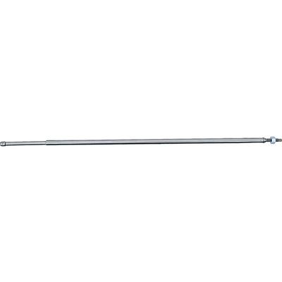 1964-69 Chevrolet, Pontiac; AM/FM Antenna Mast Oval Tip; Telescoping 18"- 46"; with Threaded End; Stainless Steel; Vario