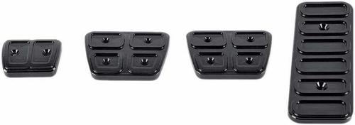 1967-69 GM F-Bodies W/ MT - Billet Pedal Cover Set (4-Piece) - Black