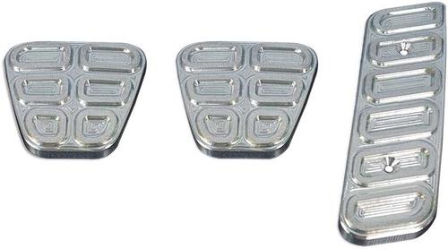 2010-14 Camaro W/ AT - Billet Pedal Cover Set (3-Piece) - SATin