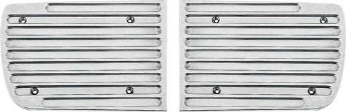 1967-68 Camaro - Billet Headlamp Door Covers (Pair) - Machined Finish