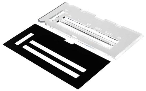 1973 Camaro; Heater Control Lens; with Air Conditioning; with Black Backing Paper