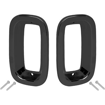 1960-66 Chevrolet, GMC C/K Fleetside Pickup Truck; All American Billet Tail Light Bezel; Black Anodized Finish
