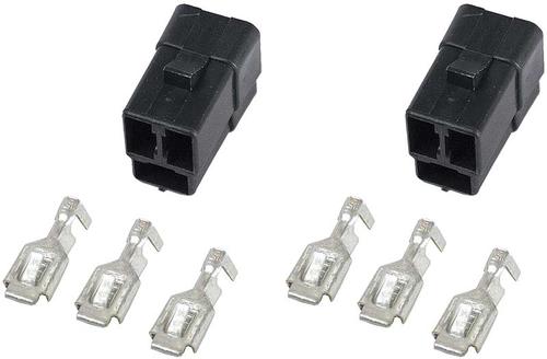 1930-2015 Auto Meter 3 Terminal Wiring Connector For Electric (Short Sweep) Gauges Qty2