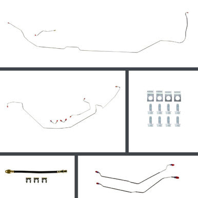 The Right Stuff 67 GTO 4-Wheel Disc Conversion Stainless Steel Brake Line Kit - (ASM67H4)