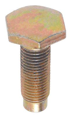 1964-66 Rear Seat Belt Anchor Bolt, 7/16-20 Fine Thread Without Shoulder, Zinc Chromate (Gold Iridescent)