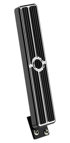 1955-58 Chevrolet Passenger Car; Billet Aluminum Floor Mount Gas Pedals; Black - Billet Specialties
