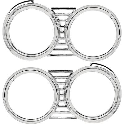 1961 Impala, Bel Air, Biscayne; Headlamp Bezels; RH & LH; Pair; OER; GM Licensed